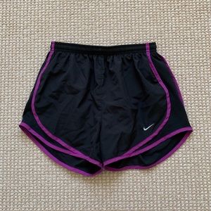 Women’s Purple and Black Nike Athletic Shorts